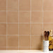 Marazzi - Crafthouse 8 in. x 8 in. Matte Porcelain Tile - Suede wall installation