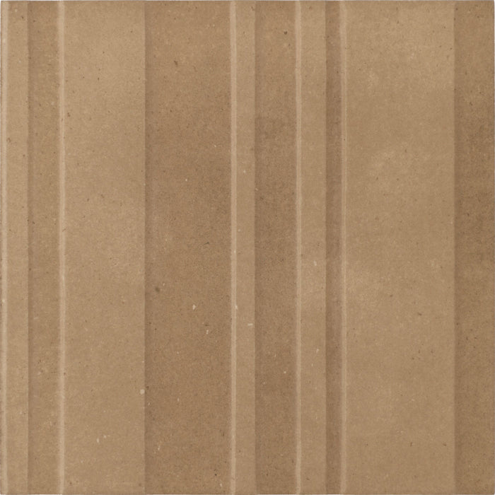 Marazzi - Crafthouse 8 in. x 8 in. Fluted Matte Porcelain Tile - Jute