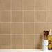 Marazzi - Crafthouse 8 in. x 8 in. Matte Porcelain Tile - Jute wall installation
