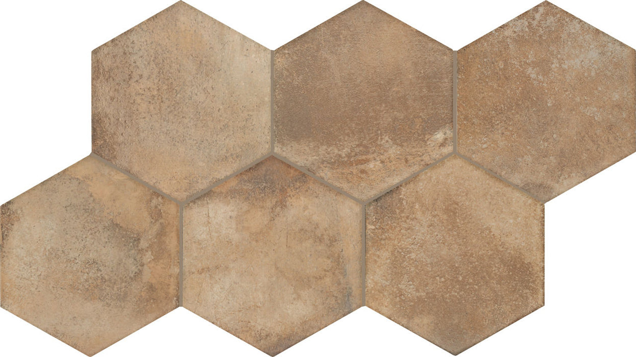 Marazzi - Cotto Revival 8 in. x 9 in. Matte Porcelain Hex Tile - Alpaca