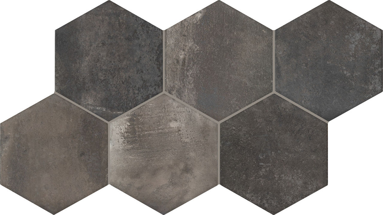 Marazzi - Cotto Revival 8 in. x 9 in. Matte Porcelain Hex Tile - Baltic