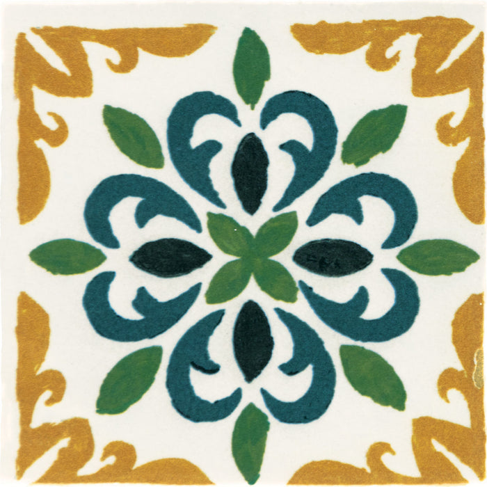 Marazzi - Cotto Revival 4 in. x 4 in. Matte Deco Porcelain Tile - Marbella