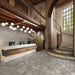 Marazzi - Cotto Revival 2 in. x 9 in. Matte Porcelain Tile - Ash wall installation