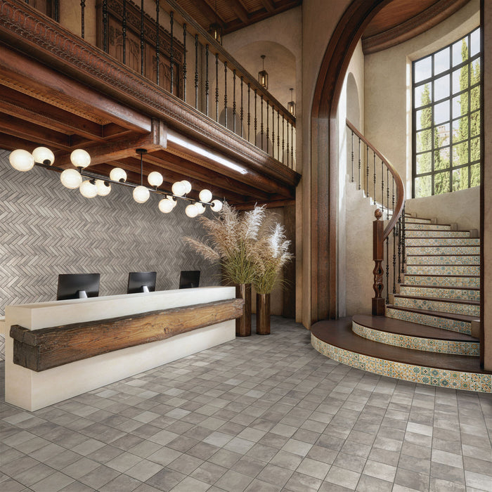 Marazzi - Cotto Revival 8 in. x 8 in. Matte Porcelain Tile - Ash floor installation