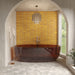 Marazzi - Cotto Revival 1 in. x 6 in. Glossy Porcelain Mosaic - Pollen Crackle wall installation