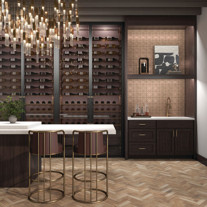 Marazzi - Cotto Revival 2 in. x 9 in. Matte Porcelain Tile - Alpaca floor installation