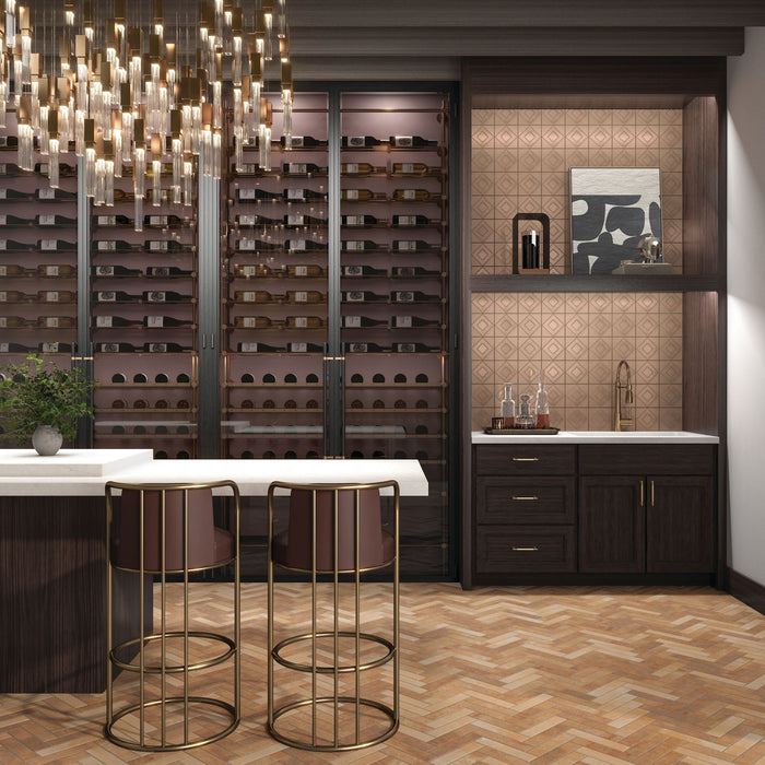 Marazzi - Cotto Revival 2 in. x 9 in. Matte Porcelain Tile - Rust floor installation