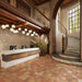 Marazzi - Cotto Revival 2 in. x 9 in. Matte Porcelain Tile - Rust wall installation