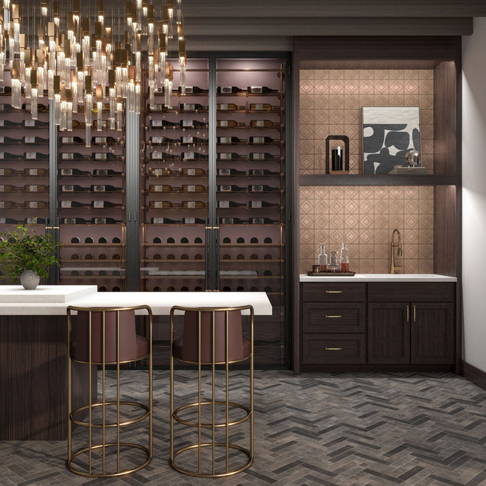 Marazzi - Cotto Revival 2 in. x 9 in. Matte Porcelain Tile - Baltic floor installation
