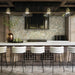 Marazzi - Cotto Revival 4 in. x 4 in. Matte Deco Porcelain Tile - Marbella wall installation