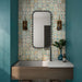 Marazzi - Cotto Revival 4 in. x 4 in. Matte Deco Porcelain Tile - Valencia wall installation
