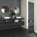 Marazzi - Inyo 2 in. x 8 in. Satin Porcelain Tile - Olive wall installation