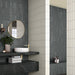 Marazzi - Inyo 2 in. x 8 in. Satin Porcelain Tile - Crema wall installation
