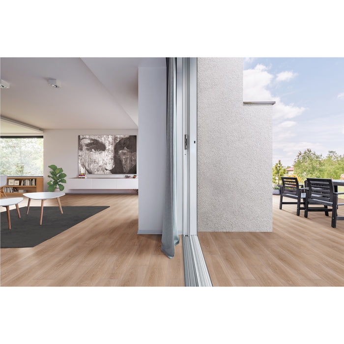 Marazzi - Merona 8 in. x 40 in. Slip Resistant Porcelain Tile - Natural MR41 Installed