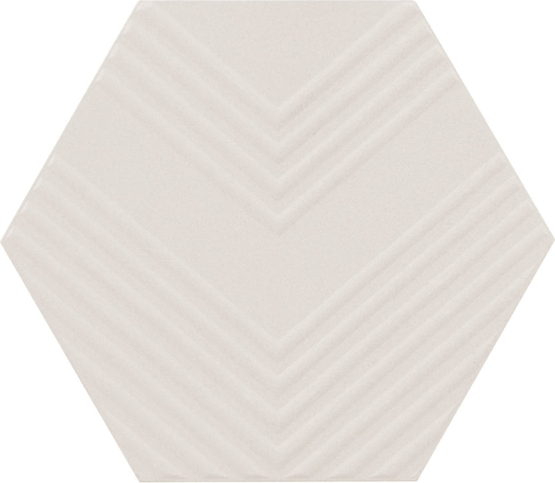Marazzi - Rhyme And Reason 4 in. x 5 in. Hexagon Wall Tile - Bone RR16