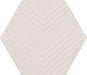 Marazzi - Rhyme And Reason 4 in. x 5 in. Hexagon Wall Tile - Bone RR16