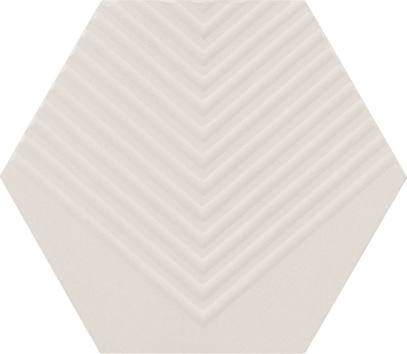 Marazzi - Rhyme And Reason 4 in. x 5 in. Hexagon Wall Tile - Bone RR16 - 2