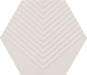 Marazzi - Rhyme And Reason 4 in. x 5 in. Hexagon Wall Tile - Bone RR16 - 2