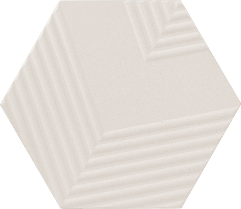 Marazzi - Rhyme And Reason 4 in. x 5 in. Hexagon Wall Tile - Bone RR16 - 4