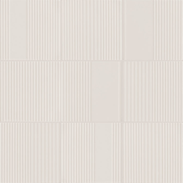 Marazzi - Rhyme And Reason 6 in. x 6 in. Monochromatic Wall Tile - Bone RR16 Variation