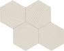 Marazzi - Rhyme And Reason 4 in. x 5 in. Hexagon Wall Tile - Canvas RR17 Variation