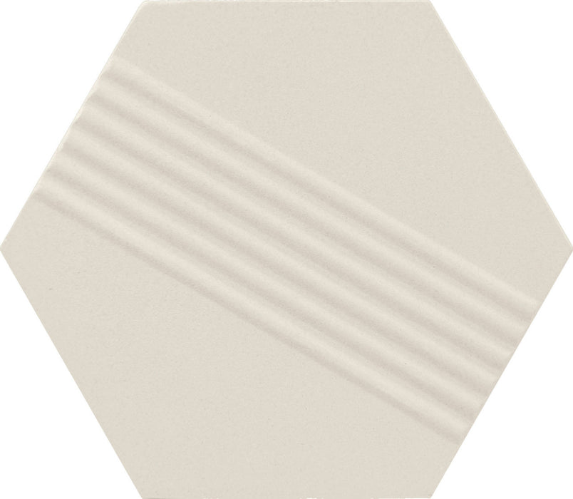Marazzi - Rhyme And Reason 4 in. x 5 in. Hexagon Wall Tile - Canvas RR17 - 4