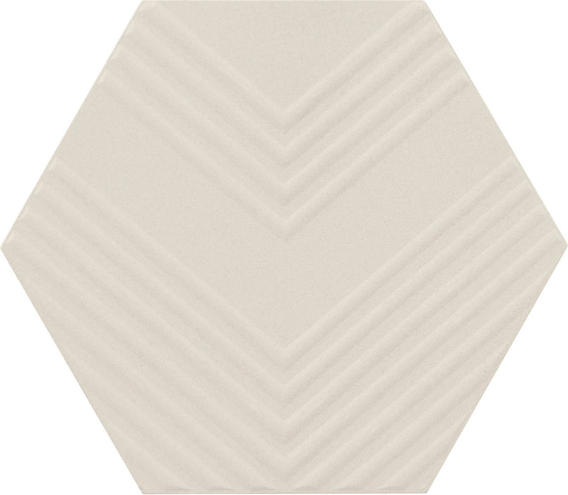 Marazzi - Rhyme And Reason 4 in. x 5 in. Hexagon Wall Tile - Canvas RR17