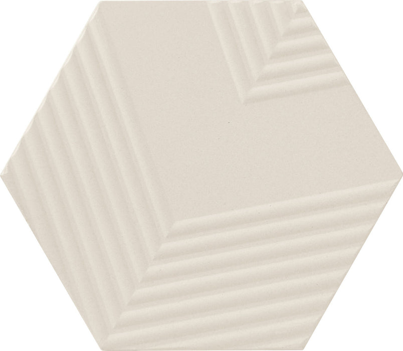 Marazzi - Rhyme And Reason 4 in. x 5 in. Hexagon Wall Tile - Canvas RR17 - 3