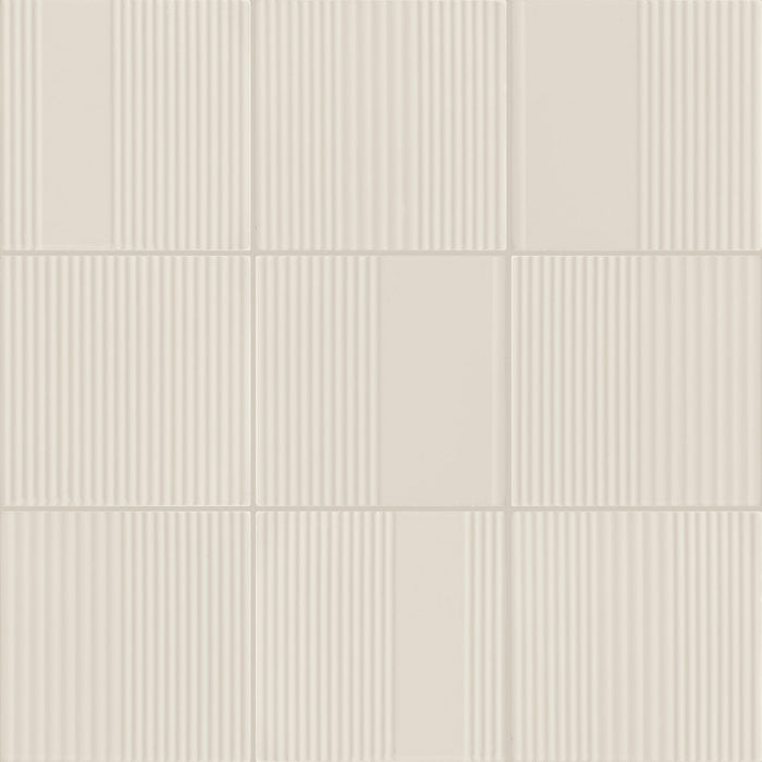 Marazzi - Rhyme And Reason 6 in. x 6 in. Monochromatic Wall Tile - Canvas RR17 Variation