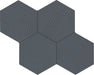 Marazzi - Rhyme And Reason 4 in. x 5 in. Hexagon Wall Tile - Indigo RR18 Variation