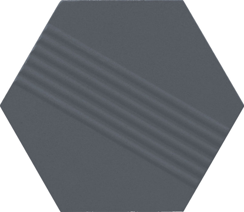 Marazzi - Rhyme And Reason 4 in. x 5 in. Hexagon Wall Tile - Indigo RR18 - 2