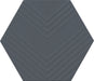 Marazzi - Rhyme And Reason 4 in. x 5 in. Hexagon Wall Tile - Indigo RR18