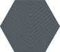 Marazzi - Rhyme And Reason 4 in. x 5 in. Hexagon Wall Tile - Indigo RR18 - 4