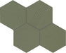 Marazzi - Rhyme And Reason 4 in. x 5 in. Hexagon Wall Tile - Artichoke RR19 Variation
