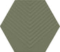 Marazzi - Rhyme And Reason 4 in. x 5 in. Hexagon Wall Tile - Artichoke RR19 - 4