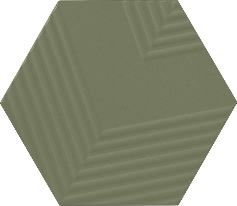 Marazzi - Rhyme And Reason 4 in. x 5 in. Hexagon Wall Tile - Artichoke RR19 - 3