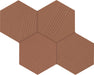 Marazzi - Rhyme And Reason 4 in. x 5 in. Hexagon Wall Tile - Warm Terracotta RR20 Variation