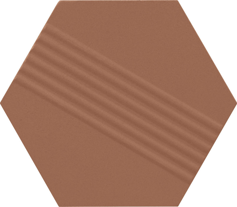 Marazzi - Rhyme And Reason 4 in. x 5 in. Hexagon Wall Tile - Warm Terracotta RR20 - 2