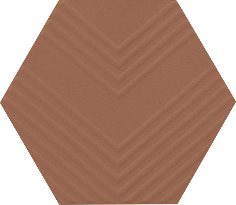 Marazzi - Rhyme And Reason 4 in. x 5 in. Hexagon Wall Tile - Warm Terracotta RR20