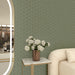 Marazzi - Rhyme And Reason 4 in. x 5 in. Hexagon Wall Tile - Artichoke RR19 Installed