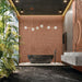 Marazzi - Rhyme And Reason 6 in. x 6 in. Monochromatic Wall Tile - Warm Terracotta RR20 Installed