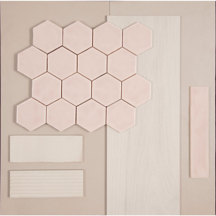 Marazzi - Merona 8 in. x 40 in. Slip Resistant Porcelain Tile - White MR40 Mood Board