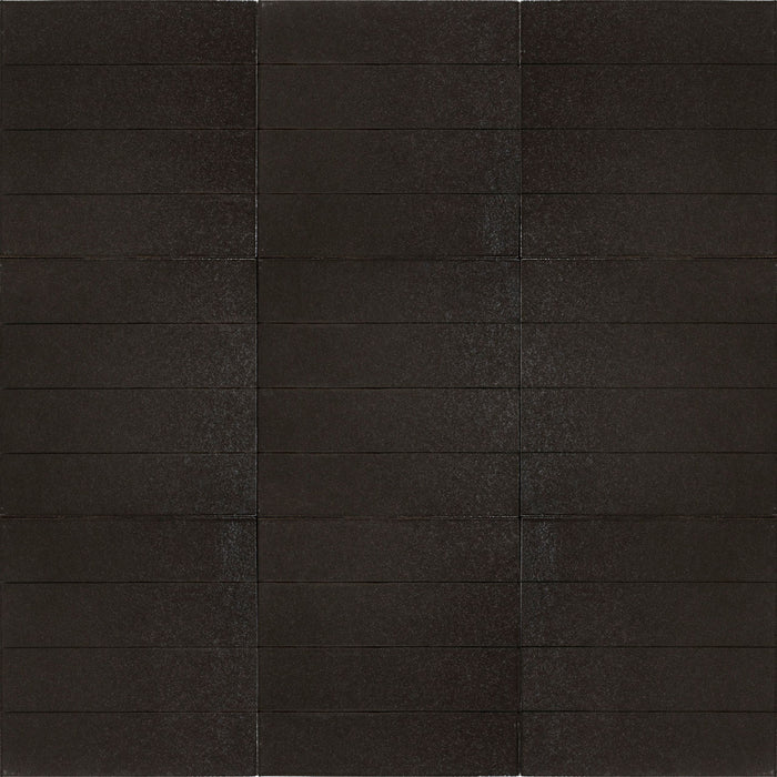 Marazzi - Terramater 3.5 in. x 15 in. Glossy Porcelain Tile - Carbone