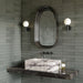 Marazzi - Terramater 3.5 in. x 15 in. Glossy Porcelain Tile - Lichen wall installation