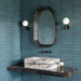 Marazzi - Terramater 3.5 in. x 15 in. Glossy Porcelain Tile - Laguna wall installation