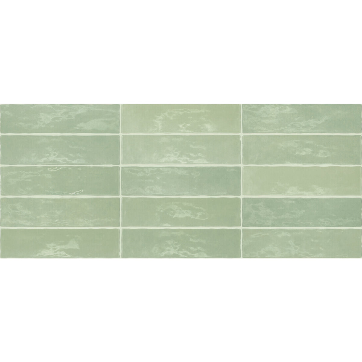 Marazzi - Zellige Neo 3 in. x 12 in. Glazed Ceramic Wall Tile - Turchese Color Variation