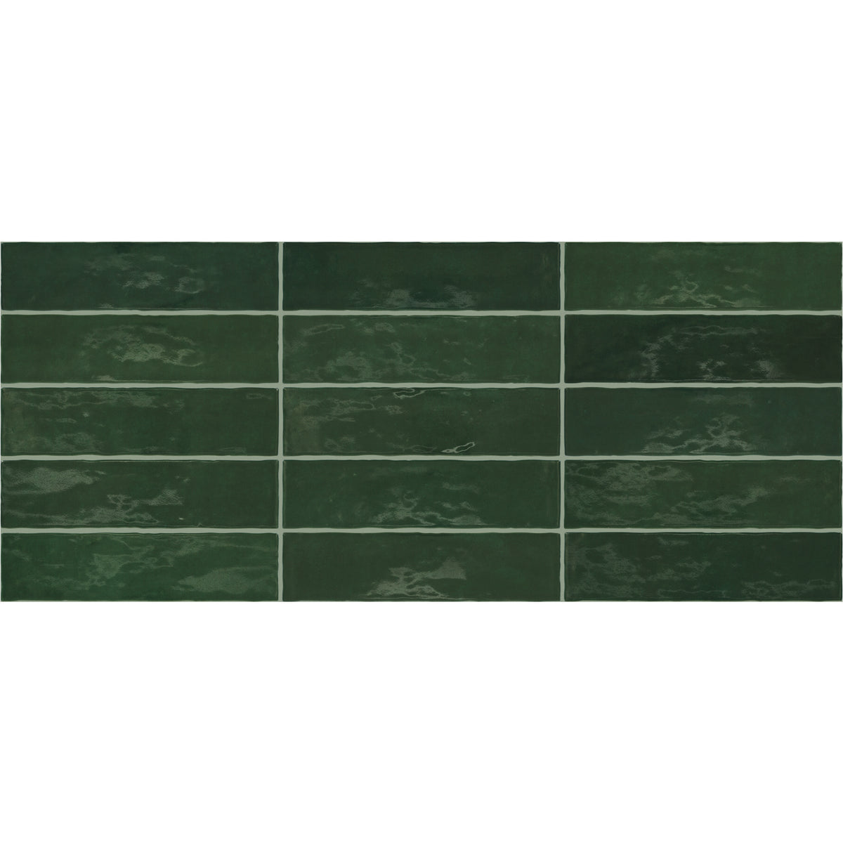 Marazzi - Zellige Neo 3 in. x 12 in. Glazed Ceramic Wall Tile - Bosco Variation View