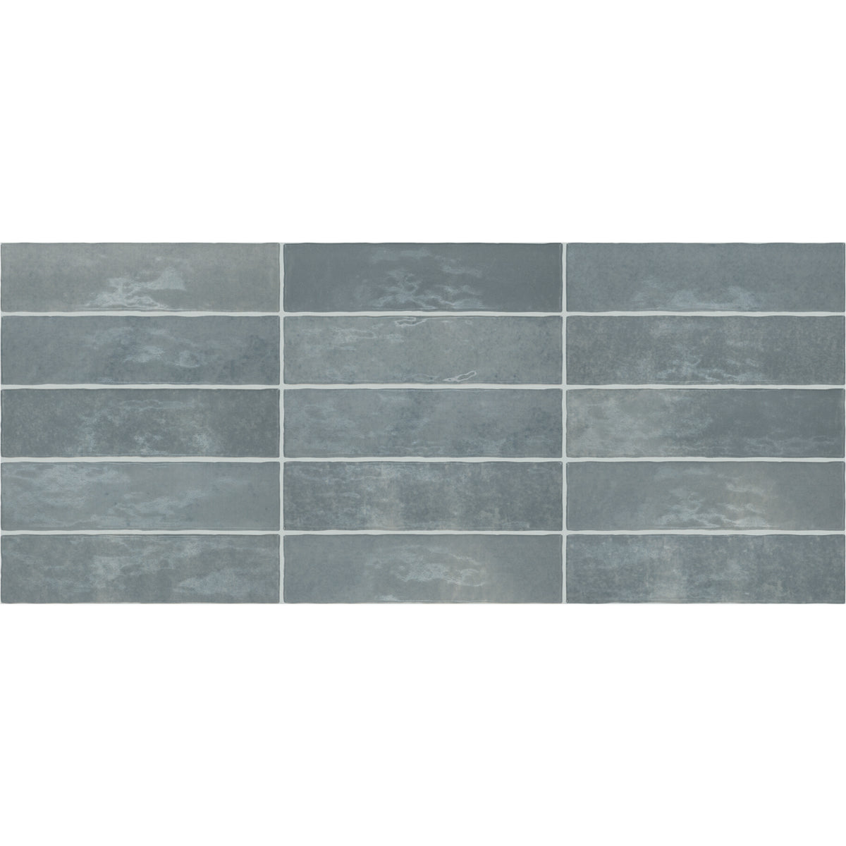 Marazzi - Zellige Neo 3 in. x 12 in. Glazed Ceramic Wall Tile - Cielo Variation View