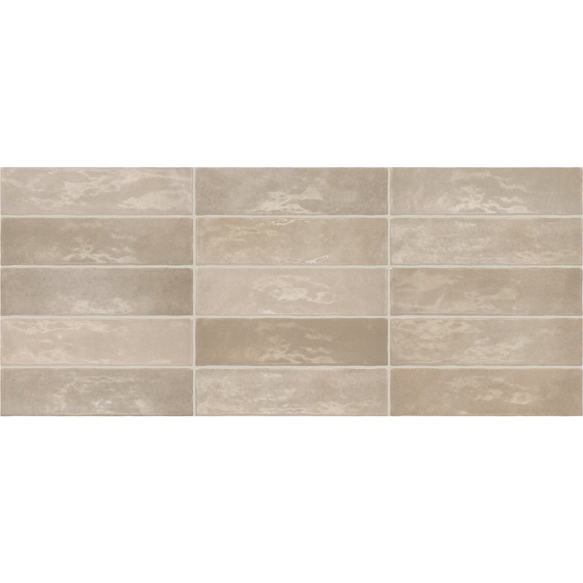 Marazzi - Zellige Neo 3 in. x 12 in. Glazed Ceramic Wall Tile - Lana Variation View