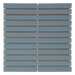 Maniscalco - Chameleon Series - 1" x 6" Porcelain Concave Bar Mosaic - Blue Denim